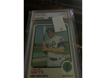 1973  Topps #305 Willie Mays PSA  Vg-ex 4 Vintage Baseball Car