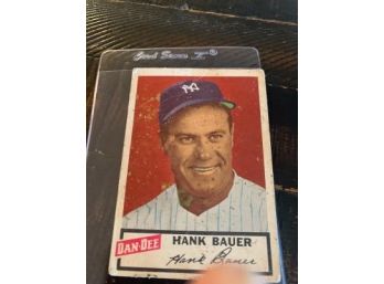 Dan-Dee Hank Bauer Vintage Card