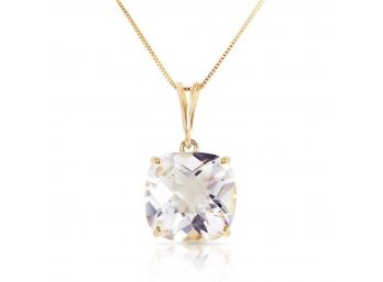 3.6 Carat 14K Solid Gold Necklace Natural Checkerboard