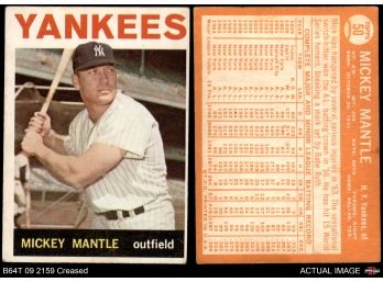 1964 Mickey Mantle New York Yankees Hof #50 Baseball Card