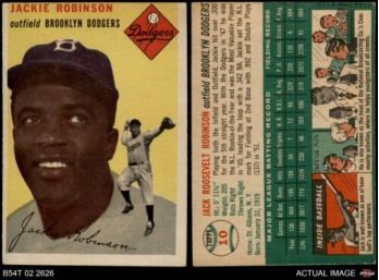 Jackie Robinson Topps Baseball Card #10