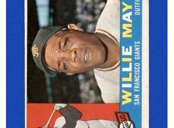 1960 Vintage Willlie Mays New York Yankees #200 Baseball Card