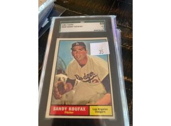 Sandy Koufax 1961  Topps #344 60 Ex 5