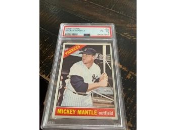 1966 Topps Mickey Mantle #50 -  Vg-ex Psa 4