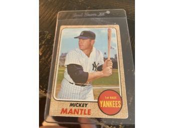 Mickey Mantle New York Yankees Hof #280 Baseball Card