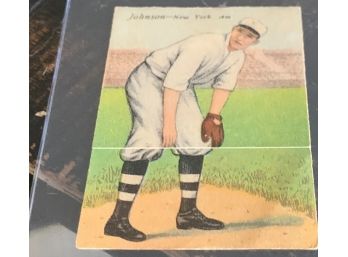 Vintage Card With New Star Johnson