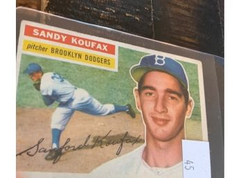 1956 Sandy Koufax Vintage Topps Baseball Card