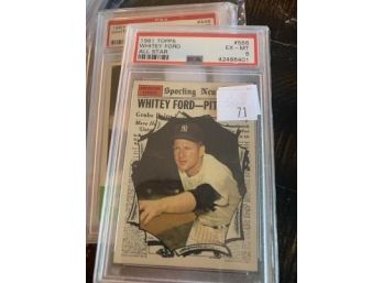 1961 Topps #586 Ex-mt All Star 6 Whitey Ford