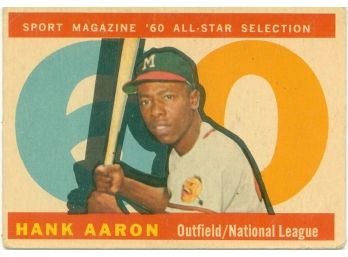 Hank Aaron #566 1960 Allstar Game