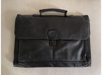 Vintage Black Leather Briefcase