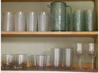 Assorted Glass & Acrylic Glassware