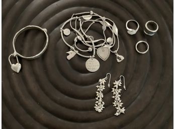 Assorted Bracelets, Rings & A Pair Of Earings