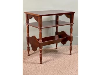 Bombay Company End Table W Book Display Shelf