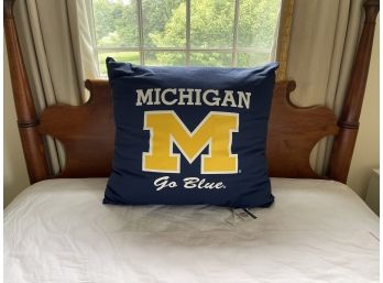 Michigan Go Blue Collegiate Throw Pillow