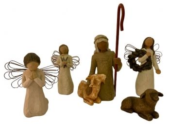 Willow Tree Nativity Shepherd And Angels