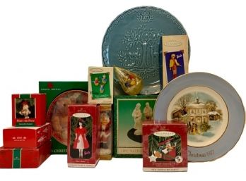 Collectible Plates, Hallmark Ornaments, And More! (VALUED $150.00+)