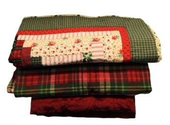 Three Christmas Tablecloths