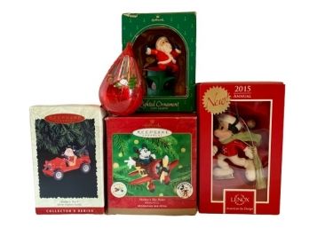 Jewelbrite, Lenox, Here Comes Santa, Hallmark Lighted Ornament & More  (VALUED $125.00+)