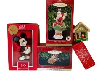 Lenox, Here Comes Santa Claus, Mickey & Co. Ornaments & More (VALUED $115.00+)