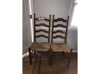 Rushed Seat Ladder Back Chairs