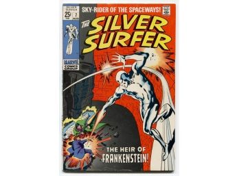 The Silver Surfer #7 - Marvel Comics, Silver Age 1969 The Heir Of Frankenstein