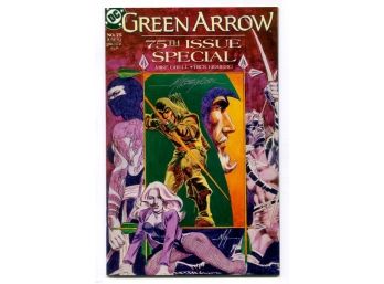 Green Arrow #75, DC Comics 1993, 75th Issue Special, Signed By Mike Grell