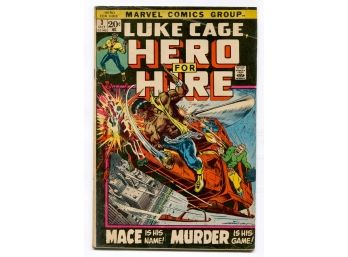 Luke Cage Hero For Hire #3 - Marvel Comics, 1972 - First Appearance Of Gideon Mace