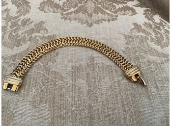 Monet Gold Tone Mesh Styled Bracelet - Lot #2