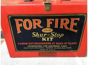 International Fire Equipment Corp. Shur-Stop Kit Box Including Six Glass Fire Extinguishing Balls