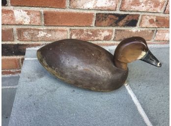 Vintage 16' Hand Carved Wooden Duck Decoy - Lot #3