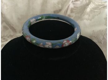 Cloisonne Bangle Bracelet With An Asian Flair