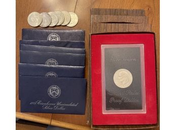 Collection Of Eisenhower Silver Coins