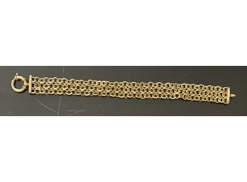 14k Gold Bracelet 7.815 DWT 7.75 Inches Long