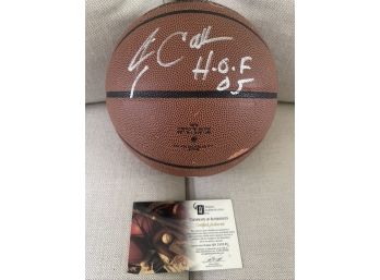 Jim Calhoun Signed Basketball With COA