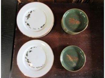 Sets Of Williams Sonoma Caviar Plates +  Kentucky Derby Saucers