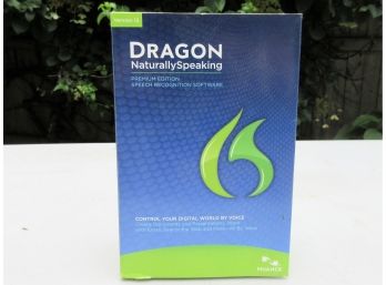 Dragon Premium Edition Voice Recognition Software - New In Box