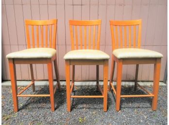 Set Of Three Contemporary Counter Chairs