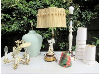 Four Vintage Lamps