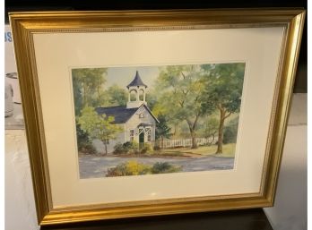 Watercolor Schoolhouse Cannondale ~ J Drummond ~