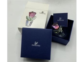 Swarovski Pink Tulip ~ New In Box ~