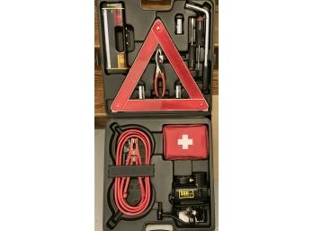 NEW Brookstone Road Ready Emergency Kit ~ Everything You Need ~ In Carrying Case