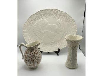 Turkey Platter, Lenox Vase & More