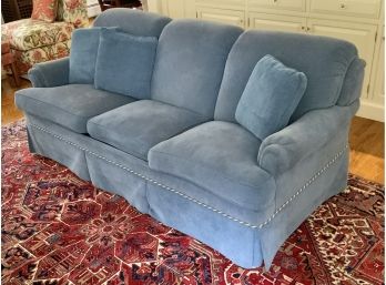 Laine Blue Sofa Bed ~ Beautiful Condition -  I Did Not Spell This Incorrectly, This Is A Custom Made Sofa