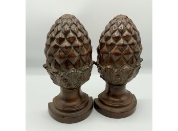 Mellanco  Wood Pineapple Bookends