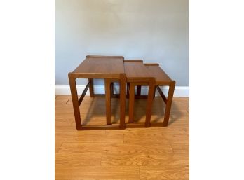 1960s Danish Modern Teak Nesting Tables - Set Of 3