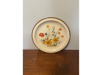 Alpine Mountain Stoneware Floral Fantasy Platter Plate