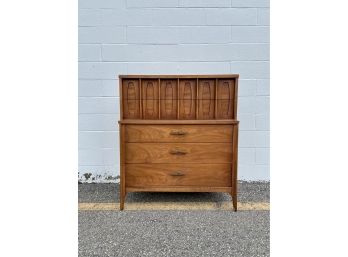 1960s Kent Coffey Town House 5 Drawer Tall Boy Dresser