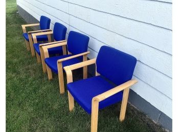 Set Of 4 Danish Mangnis Olesen Arm Chairs