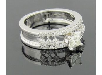 Princess Cut Diamond Engagement Ring .50CTW