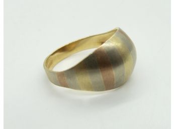 14K Tri-Colored Gold Ring